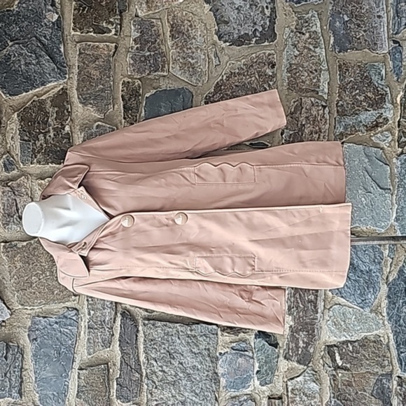 Kate Spade Camel Alpine Hooded Rain Coat, L/G